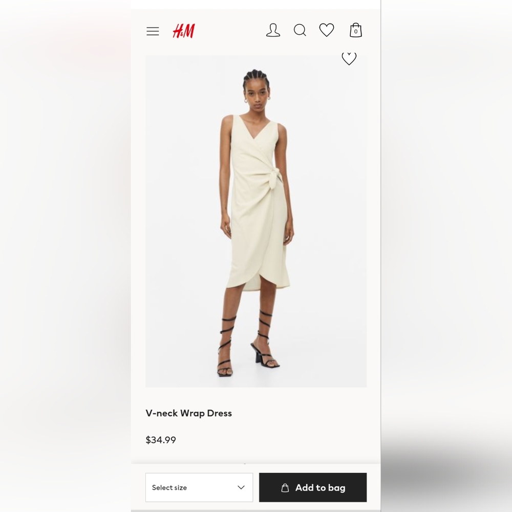 H&M wrap dress